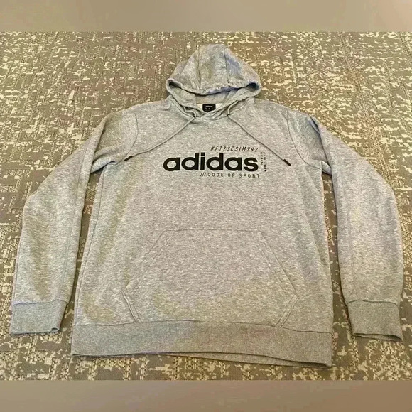 adidas Other - Adidas Hoodie sweatshirt size Medium‎ color Grey